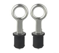 2-Pack Boat Hull Drain 1IN Rubber Stainless 2-Pack Boat Hull