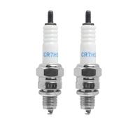 2 Pack Bougie CR7HSA Compatible avec NGK, Bougie CR7HS d'allumage pour Scooter Moto Mobylette, Haute Performance Résistantes à l’Usure, Filetage 10 mm, Compatible pour Allumage 2T 4T