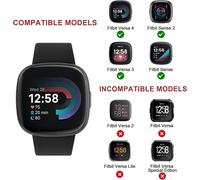 2 Pack Bracelet Pour Fitbit Versa 4/Sense 2/Fitibit Versa 3/Sense Pour Femmes Hommes,Bracelet De Remplacement Réglable Pour Fitbit Versa 4/Sense 2/Versa 3/Sense[MON9260372]