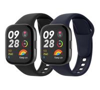 2 Pack Bracelets De Montre Compatible Avec Xiaomi Redmi Watch 3(Pas Pour Redmi Watch 3 Active), Bracelet Sport De Remplacement En