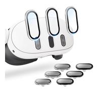 2 Pack Camera Lens Protector for Oculus Meta Quest 3 Accessories,9H Hardness Tempered Glass, Anti-Scratch, High Definition Silver