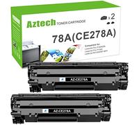 2-Pack CE278A 78A Compatible Toner Cartouche de Remplacement pour HP 78A pour Laserjet M1536 MFP M1536DNF P1560 P1566 P1606 P1606DN Noir