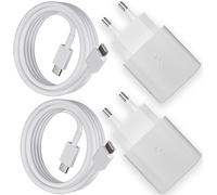 2-Pack Chargeur 25w Câble Usb C Pour Samsung Galaxy S25 S24 S23 S22 S21 S20 Fe S10 S9 A55 A54 A53 A52 A51 A50 A34 A15 A14 Z Flip 6/Z Fold 6, Chargeur Rapide Avec Type C Câble De Ch[Shj41908303]