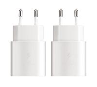 2 Pack Chargeur Super Rapide Type C 25W pour Samsung Galaxy A55 A54 A53 A34 A20e A14 A13 M54 S25 S24 S23 S22 S21 S20 FE Ultra Plus S10 pour iPhone, iPad, Super Fast Charging USB C Chargeur Secteur