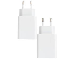 2 Pack Chargeur USB 5V 1A Adaptateur Chargeur Secteur de Prise Compatible with iPhone, Smartwatch, Écouteurs, Console de Jeux, TV Box, Tablets, Caméra, Lecteur ebook etc