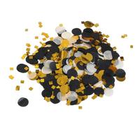 2 Pack Confettis Ronds, Décorations De Table En Or Noir, Confettis En Or Noir, Décorations Noires De La Saint-Valentin, Confettis Ronds