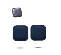 2 Pack Coque en silicone autocollante pour UGREEN FineTrack Anti-Loss Tracker, daunke Full Protection Cover (convient aux personnes âgées, sac à dos, bagages, enfants) Résistante aux rayures, bleu