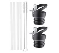 2 Pack Couvercle de Paille de Remplacement pour Bouteille d'Eau, Couvercle de Paille pour Hydro Flask Bouche Standard, Remplacement du Couvercle de Paille, Couvercle de Paille de Taille Standard