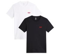 Levi's T-shirt Col rond graphique Chesthit – lot de 2 – Homme Blanc/Caviar XXL