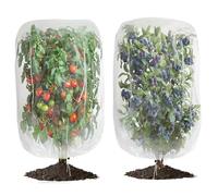 2 Pack de 101,6x152,4 cm Sac de Filet de Protection pour Plantes de Myrtillier, Cage pour Fruits, Filet de Protection pour Jardin Contre les Insectes, les Oiseaux et les Insectes avec Cordon de