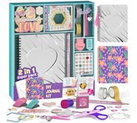 2-Pack DIY Journal Kit - Cadeaux pour les Filles de 8 9 10 11 12 13 14 Ans - Idées de Cadeaux d'Anniversaire pour les Filles - Arts et Artisanat pour les Enfants Préadolescents