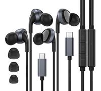 2 Pack Ecouteur USB C pour Samsung Galaxy S24 Plus S23 S22 S21 FE S20 Ultra A55 A54 A34 A33 iPhone 16 15 Pro Max,Ecouteurs Filaire Type C avec Microphone pour Huawei P60/50/40/30,Google Pixel 8/7