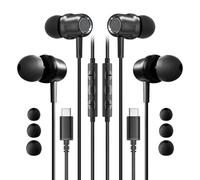 2 Pack Écouteur USB C pour Samsung Galaxy S26 S25 S24 Ultra A56 A17 HiFi Stéréo Ecouteurs USBC Intra Ecouteurs Filaire USB C et Micro pour Samsung S23 A16 A57 5G iPhone 17 16 Pro Max Xiaomi 15