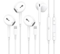 2 Pack Écouteurs Filaires iPhone, Certifié MFi Écouteurs Intra-Auriculaires avec Micro et Contrôle du Volume, Casque Lightning Compatible avec iPhone 14/14 Pro/14 Pro Max/14 Plus/13/12/11/XS/8/7/iPad