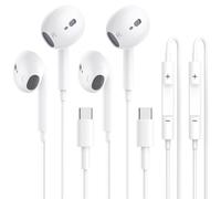 2 Pack Écouteurs USB C pour iPhone 16 avec Câble de Type C, Réduction du Bruit, Microphone et Contrôle du Volume pour iPhone 16 15 Pro Max, Samsung Galaxy S25 S24 S23