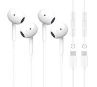 2 Pack Écouteurs USB C pour iPhone 17, Intra-Auriculaires Filaires Ecouteur | Antibruit et Stéréo avec Mic et Contrôle du Volume, Type C Casque pour iPhone 16/15 Pro Max, iPad Air, Galaxy, Google Pixel