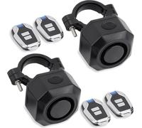 2 Pack Electric Car Alarm System Wireless Vibration Alarm With Motion Sensor, Anti-Theft Horn Rechargeable Waterproof