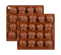 2 Pack Elephant Chocolate Candy Moules Elephant Silicone Keto Fat Bombs Moules Mini Savon Crayon Melt Melt Moule Ice Cube Cube Baby Shower Party