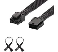 2-Pack EPS 8 Pin Câble de Extension d'alimentation, EPS 8 Broches Power Extension Câble, 30cm