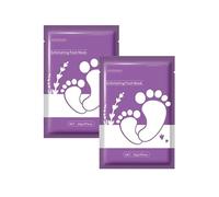 2 Pack Exfoliating Foot Mask, Foot Peeling Mask for Calluses, Cracks and Dry Feet, Anti-Callus Socks, Removal Cracked Heel, Get Soft Feet
