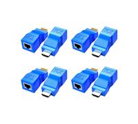 2-Pack Extenseur RJ45 pour HDTV et STB - 4K/2K, Plug & Play, jusqu’à 30 m (CAT-5e/6), sans alimentation