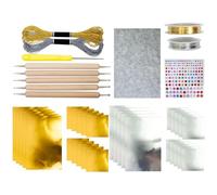 2 Pack Feuilles Papier Aluminium pour Artisanat Créatif - Kit de Gaufrage Décoratif en Feuille | Accessoire de Bricolage avec Effet Brillant | Apprendre Repoussé&Gaufrage Métal pour Fabriquer Ornement