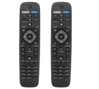 (2-Pack) for Philips TV Remote Replacement, Compatible with All Philips LED/LCD/HDTV/UHD Smart TVs (NH500UP) Black 2 Pack for Philips TV