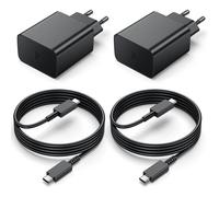 2 Pack for Samsung Fast Charger, 45W USB C Charger Fast Charge and 2M Cable for Samsung Galaxy S24/S23/S22/S21 Ultra/S20/Note 20/10/9/8/A73/A53/A52/S10/S9, Type C Mains Plug Black