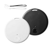 2 Pack GPS Localisateur Intelligent, Traceur GPS Bluetooth 5.2 pour Clés, Sacs, Portefeuilles, Animaux, Valises, Moto, Localisateur de Clé Compatible Android & iOS, Portée 15m, Alarme Sonore