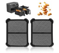 2 Pack Grille Anti Projection pour Air Fryer Ninja AF400EU & AF45EU, Silicone Protections Anti-éclaboussures Accessoires pour Ninja Foodi 7.6L,Contre Les Projections de Graisse