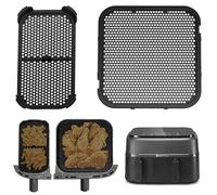 2 Pack Grille Anti Projection pour Friteuse à air chaud Philips Dual Basket Série 3000 NA350,Accessoires Réutilisable pour Philips Airfryer 6L/3L,Protection Anti-éclaboussures,Air Fryer Moule Silicone