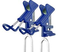 2 Pack Ground Fishing Rod Holder 360 Degree Adjustable Fishing Rod Holder Reinforced Nylon And Stainless Steel Surface Mount Blue