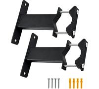 2 Pack Heavy Duty Antenna Pole Clamp Double Mast Pole Bracket Outdoor Umbrella Holder Universal for Aerials,Umbrellas,Flags,Fences