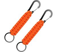 2 Pack Heavy Duty Paracord Key Chain Key Chain Accessories For Outdoor Backpacks For Men And Women,Orange,One Size,Orange,One Size