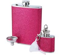 2 Pack Hip Flask For Women Stainless Steel Hip Flask With Funnel Portable For Hiking Climbing Fishing Camping