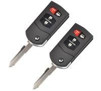 2-Pack HQRP Pliable istance Étui 4 Boutons pour Mazda CX7 CX9 MX5 RX8