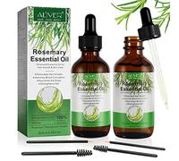 2 PACK Huile Essentielle de Romarin pour la Croissance des Cheveux,Huile de romarin pour cheveux, des Sourcils et des Cils,Stimule la croissance des cheveux,Pour les hommes et les femmes,60 ml
