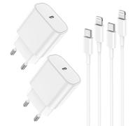 2 Pack Iphone Fast Charger Cable Original 13 14.2 M Usb C To Lightning Cable And 20 W Usb C Mains Adapter With Type C Cable For Apple Iphone 14 Pro Max/14 Plus/13/12 Mini/11/Se/Ipad