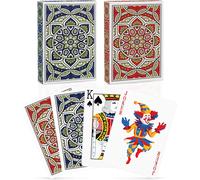 2 Pack Jeu De Carte Jeux De Cartes Index Standard Poker Professionnelles Pour Les Familles Jeux De Cartes Fête Texas Holdem Poker Blackjack Euchre Canasta Pinochle Jeu De Cartes