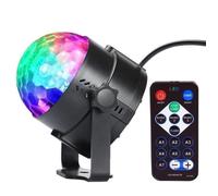 2 Pack Lampe de Scène,Jeux de lumière Soirée Boule à Facette à Télécommande LED InnooLight Disco Eclairage DJ spot Soirée Contrôle