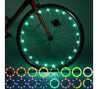2 Pack Led Bike Lights Kit,Remote Control Bicycle Led Light, Change Color By Yourself, Waterproof, Super Bright To Ride At Night. Good Gift For Kids