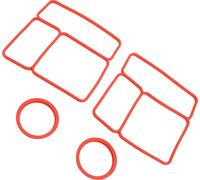 2 Pack Lid Sealing Gasket for Omiebox Silicone Leakproof Lunch Box Airtight Food Container Gasket Replacement Rouge