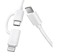 2 Pack Lightning Cable 6.6ft 2 In 1 Fast Charger Usb C To Usb C Compatible With Iphone 14 13 12 11 Se Xr 8 Plus Ipad Pro Ipad Air Universal Wire Cord Type C