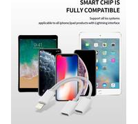 2 Pack Lightning To Jack Adapter For Iphone With Fast Charger 2 In 1 Dual Earphone Connector And Mfi Splitter Charger For Apple Iphone 14 Charging & Audio Accessories