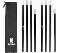 2 Pack Lightweight Tent Pegs 7075 Aluminum Alloy Adjustable Extendable Tent Pegs (160cm)