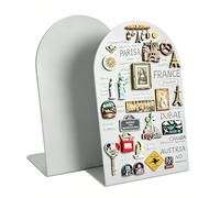 2 Pack Magnet Board, Tableau d'affichage magnétique pour les tables, Tableau d'affichage magnétique métallique, Suport d'affichage magnétique pour les tables à la maison (Blanc, ARC (Pack of 2))