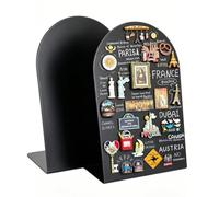 2 Pack Magnet Board, Tableau d'affichage magnétique pour les tables, Tableau d'affichage magnétique métallique, Suport d'affichage magnétique pour les tables à la maison (Noir, ARC (Pack of 2))