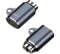 2 Pack Magnetic Charging Adapter Type C For Aftershokz Headphone Charger 5v 1a Compatible With Aeropex,Openrun,Openrun Pro,Openrun Pro,Openrun Mini,Opencomm (S)