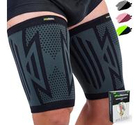 2 Pack Manchon de Compression Cuisse Homme et Femme - Maintien Cuisse pour Soulager Douleurs Ischio-Jambiers, Quadriceps et L'Aine, Tensions Musculaires, Crampes et Running - Respirant et Antidérapant
