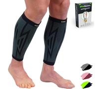 2 Pack Manchons de Compression Homme & Femme - Support de Mollets pour Running, Périostite, Tensions Musculaires et Crampes - Chaussettes Contention pour Jambes - Respirant & Antidérapant